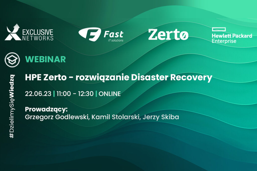 HPE Zerto – rozwiązanie Disaster Recovery
